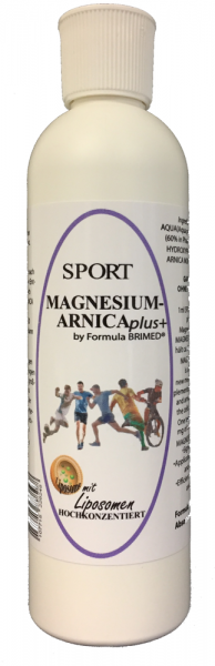 MAGNESIUM SPORT (60%) mit ARNICA GEL mit Liposomen 250 ml HOCHKONZENTRIERT